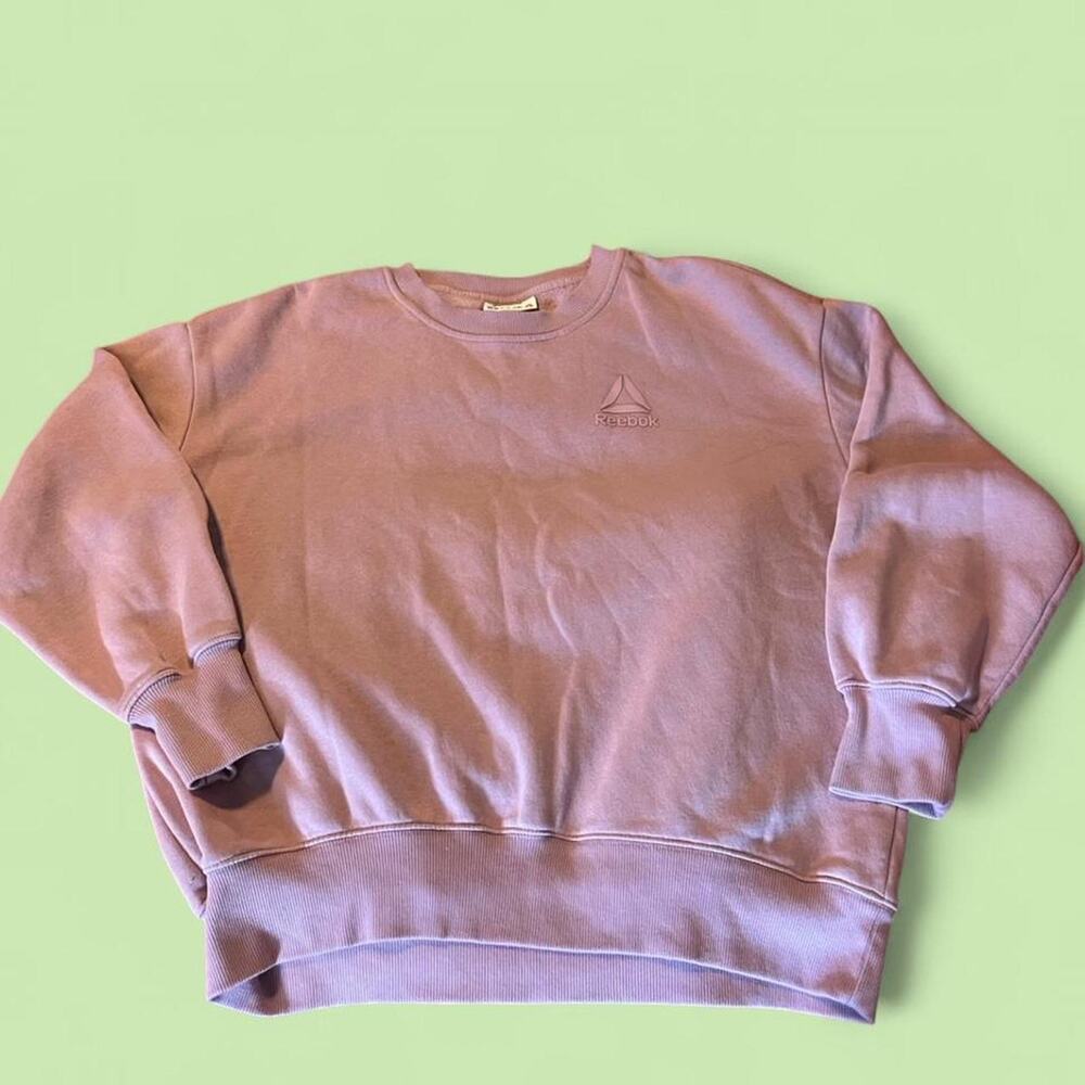 Reebok light purple sweatshirt athleisure
